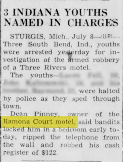 Ramona Court Motel - July 1952 Article (newer photo)
